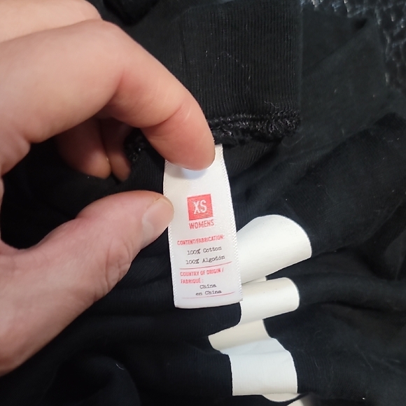 White Skeleton Bone Print Black Leggings - Picture 7 of 9